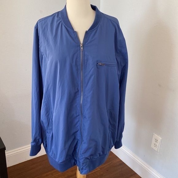 Woman Within Women’s Periwinkle Blue Windbreaker - Picture 1 of 9